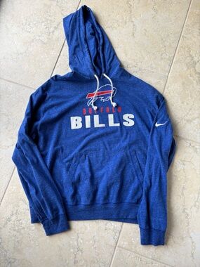 Nike Royal Blue NFL Hoodie with White Drawstrings